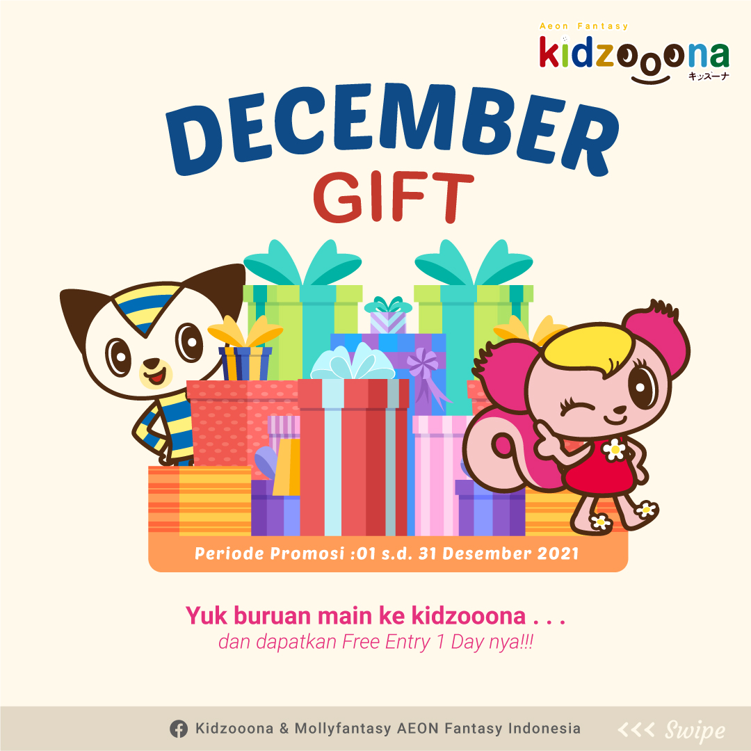 December Gift kidzooona (Birthday Promo)