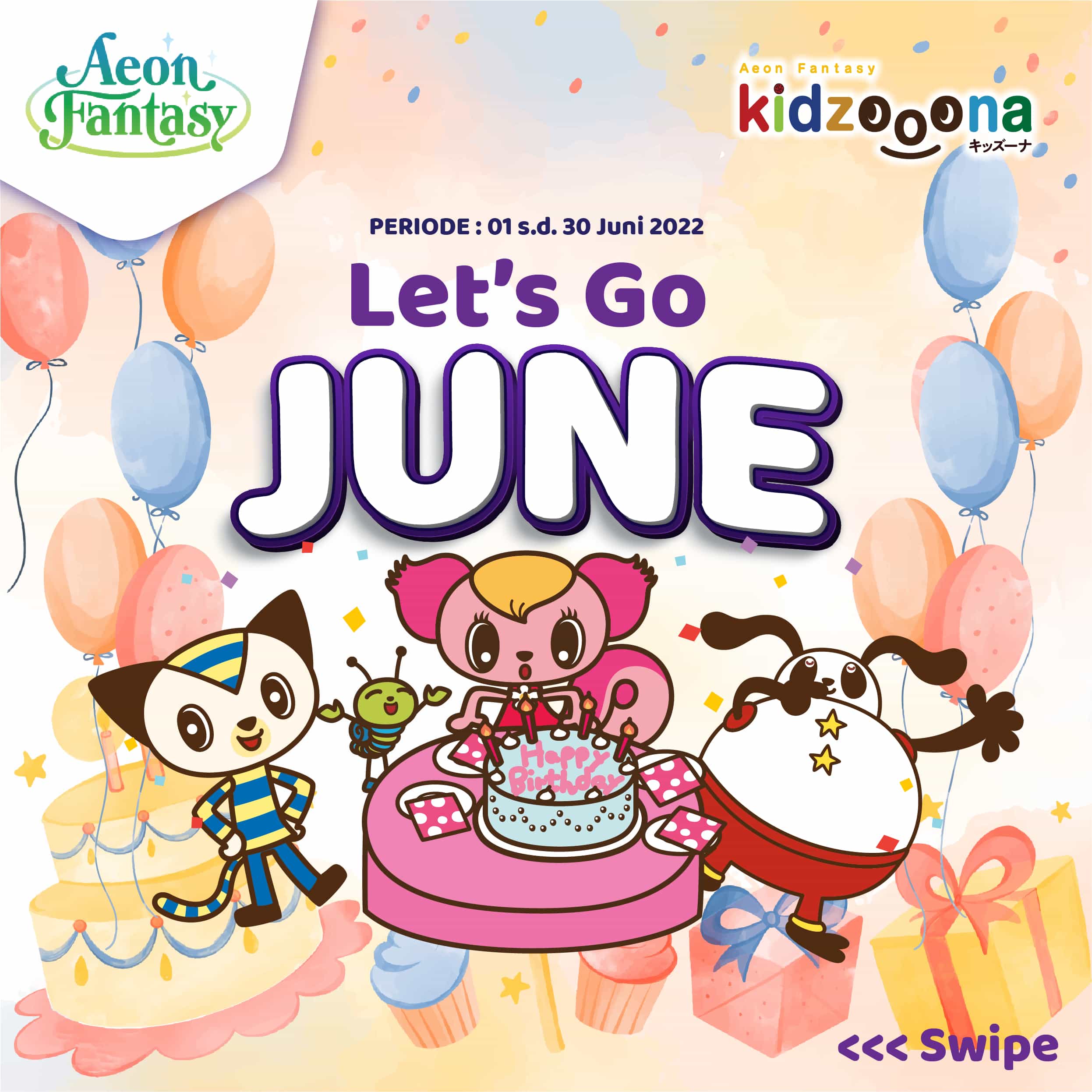 Promo Birthday kidzooona Lets Go June