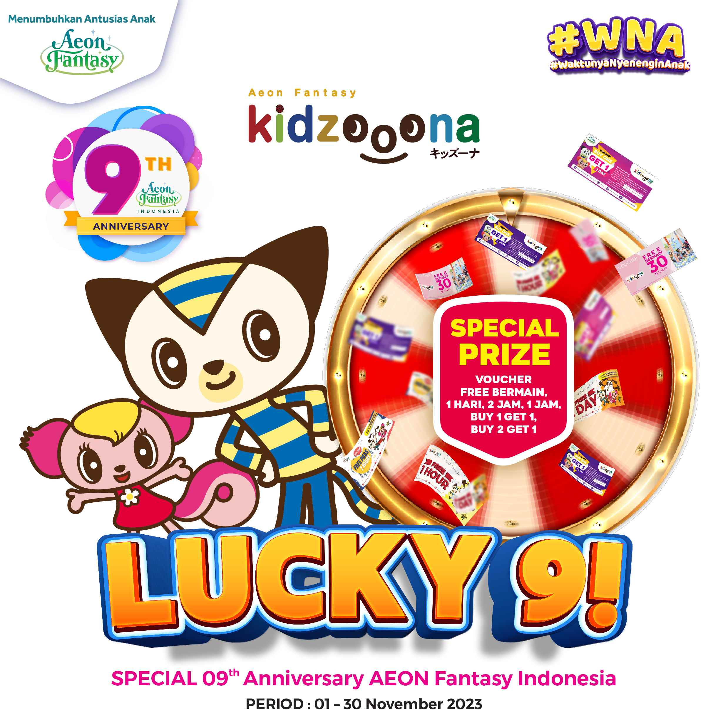 [Kidzooona] Lucky 9 Promo