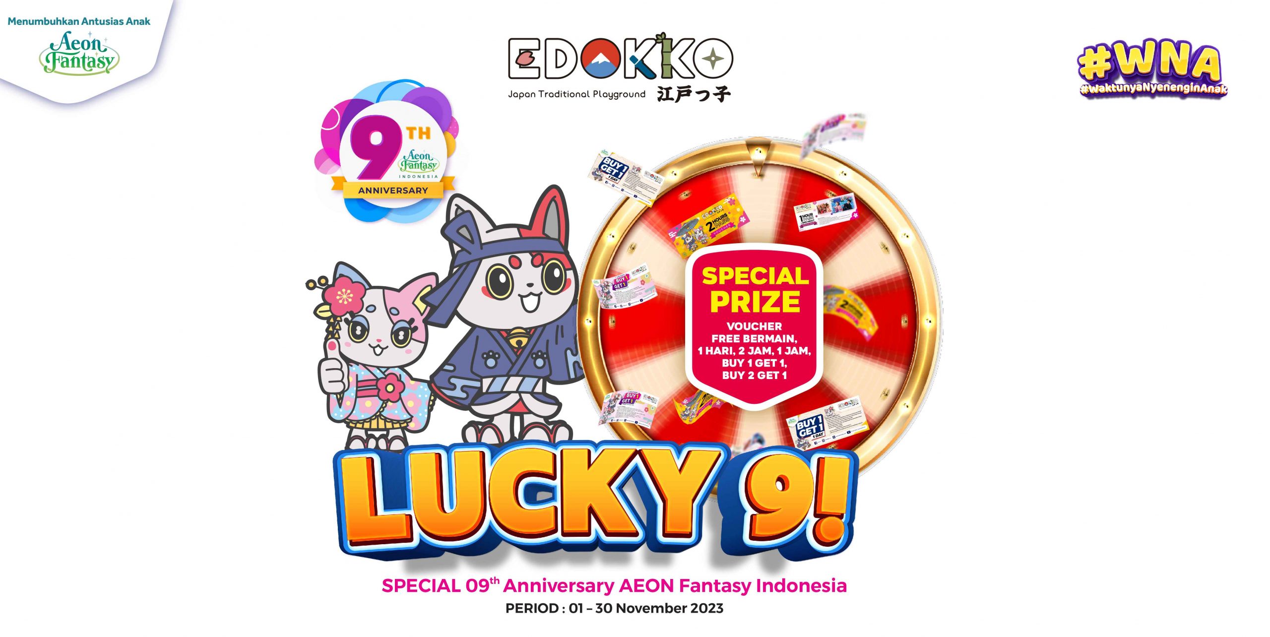[Edokko] Lucky 9 Promo