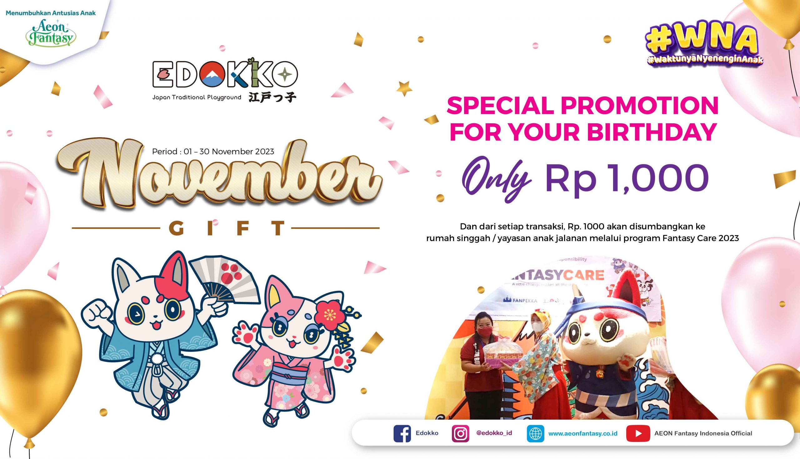 [Edokko] November Gift Birthday Promo