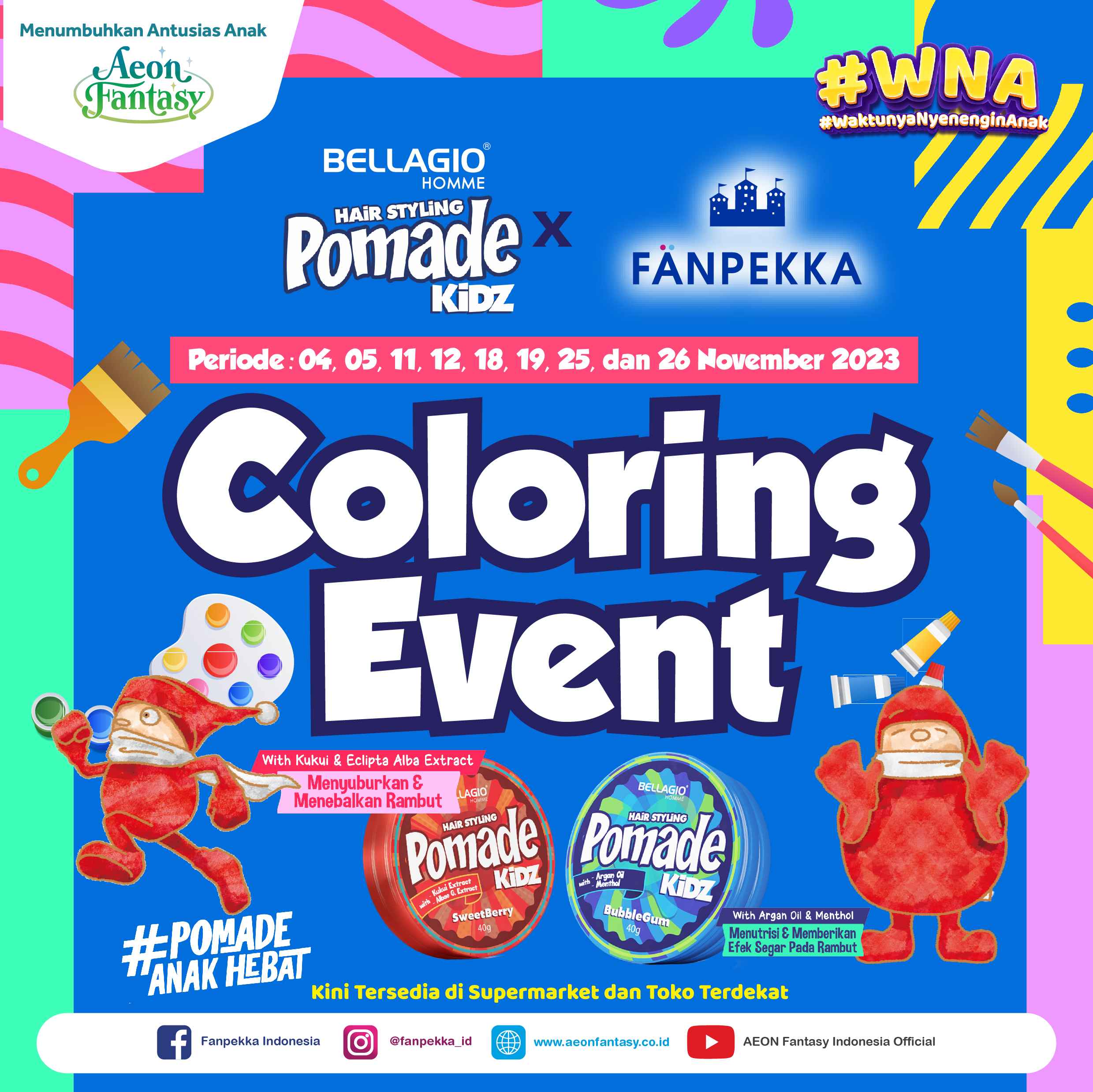 [Fanpekka] Coloring Event Fanpekka X Bellagio Pomade Kidz