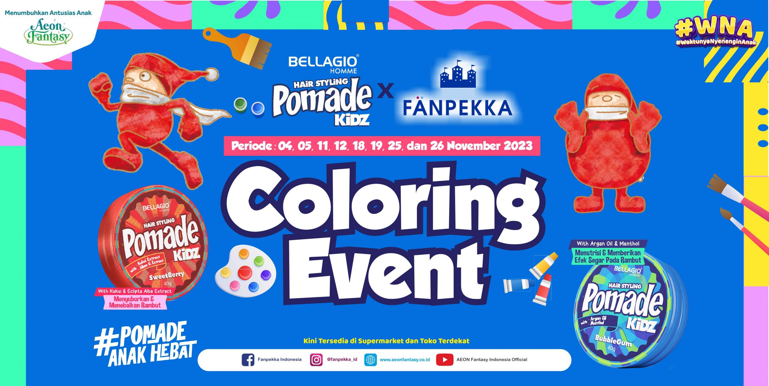 [Fanpekka] Coloring Event Fanpekka X Bellagio Pomade Kidz